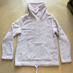 Fatface Loungewear sz 8 light pink cowl neck fleece